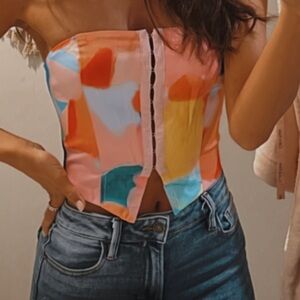 Princess Polly corset top! Multi color